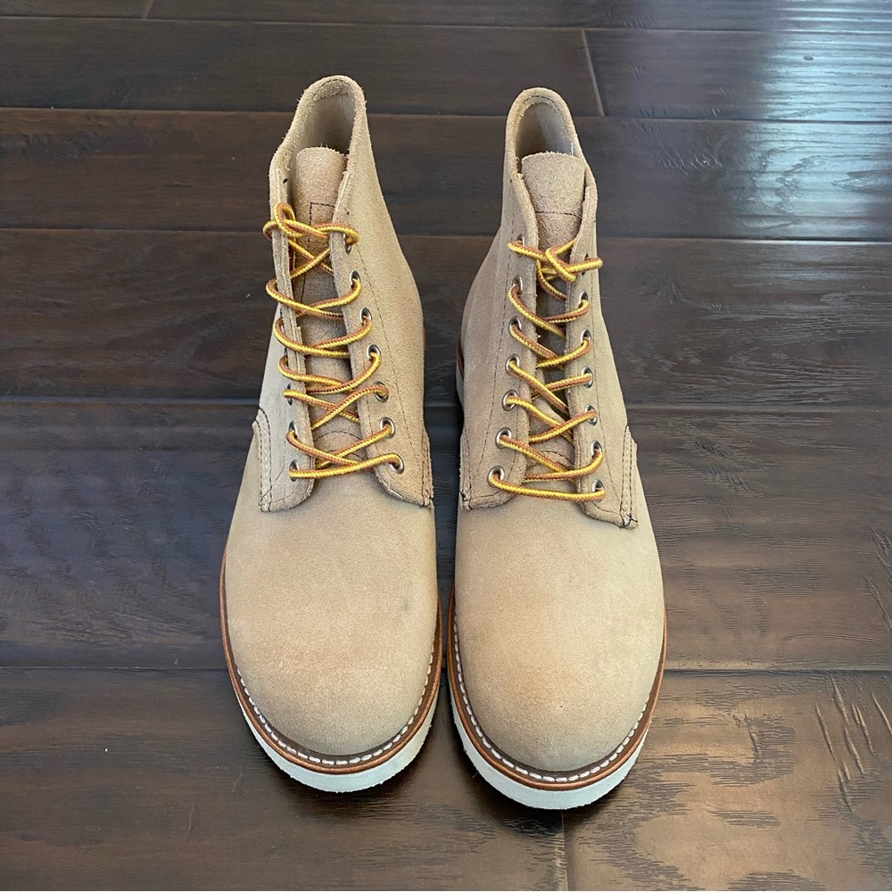 Red Wing Shoes Made In USA Men's Tan Genuine Upper Leather Boots Size 8